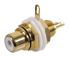 MULTICOMP PRO JR0581 BLACK Black Chassis Mount Gold Plated Phono (R