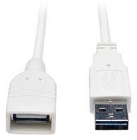 EATON TRIPP LITE UR024-003-WH USB CABLE, 2.0 TYPE A PLUG-RCPT, 3FT