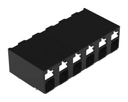 WAGO 2086-3206 TB, WIRE TO BRD, R/A, 6POS, 16AWG