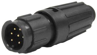 SWITCHCRAFT/CONXALL W8280-8PG-P-528 CIRCULAR CONN, PLUG, 8POS, CRIMP