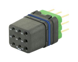 SOURIAU-SUNBANK / EATON 8MQ2M0936UNE RECTANGULAR MODULE, RCPT, 9POS, 3ROW