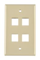 HELLERMANNTYTON 854-39287 FPQUAD-I FACEPLATE, 4PORT, ABS, IVORY