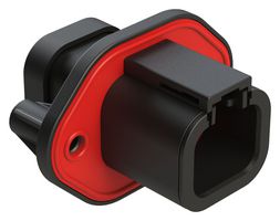 AMPHENOL SINE/TUCHEL ATP04-4P-PM07GEC RCPT HOUSING, 4POS, THERMOPLASTIC, BLK