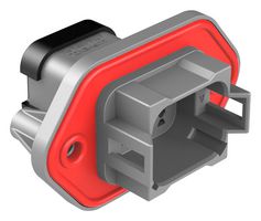 AMPHENOL SINE/TUCHEL AT04-08PA-PM13 RCPT HOUSING, 8POS, THERMOPLASTIC, GREY
