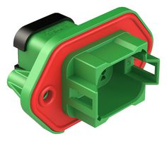 AMPHENOL SINE/TUCHEL AT04-08PC-PM13 RCPT HOUSING, 8POS, THERMOPLASTIC, GRN