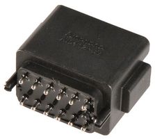 AMPHENOL SINE/TUCHEL AT04-12PB-BM04 RECTANGULAR CONN, RCPT, 12POS, PCB, BLK
