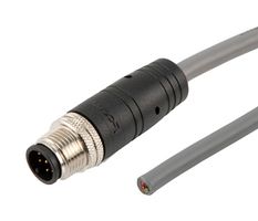 L-COM TRG885-C4G-2M SENSOR CORD, 8P M12 PLUG-FREE END, 2M