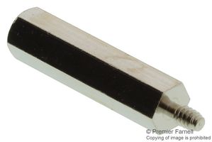 ABBATRON HH SMITH 8256 SPACER, HEX, BRASS, 6.35MM X 31.75MM
