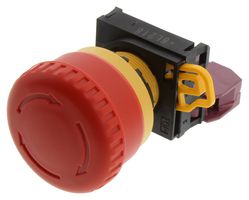 APEM A02ESI3B101IX0 E-STOP SWITCH, SPST, 10A, 24VAC, PANEL