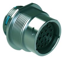 AMPHENOL SINE/TUCHEL AHDM04-18-20SR CIRCULAR CONNECTOR, RCPT, 20POS, PANEL