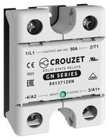 CROUZET 84137120N. SOLID STATE RELAY, 50A, 48-660VAC, PANEL