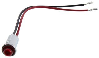 WAMCO WL-1091M1-24V PANEL MOUNT INDICATOR, LED, 12.7MM, RED,