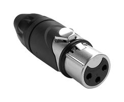 AMPHENOL AUDIO AXX3F CONNECTOR, XLR AUDIO, PLUG, 3POS, CABLE