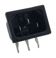 BULGIN LIMITED PX0575/10/PC IEC POWER CONNECTOR, C14 PLUG, 10A