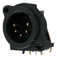 IO AUDIO TECHNOLOGIES IO-XLR5-M-EH XLR CONNECTOR, R/A PLUG, 5POS, PCB