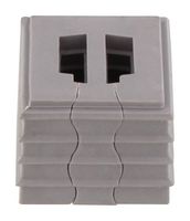 WEIDMULLER 2584800000 CABLE GROMMET, OPEN, TPE, GREY