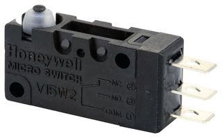 HONEYWELL V15W2-EZ100-W2. MICRO SW, SPDT, PIN PLUNGER, 5A, 250VAC