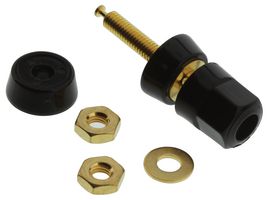 SUPERIOR ELECTRIC BP30-10-B BINDING POST, 30A, #10-32, STUD, BLACK