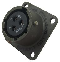 AMPHENOL INDUSTRIAL PT02E12-3S. CIRCULAR CONN, RCPT, SIZE 12, 3POS, BOX