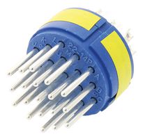 AMPHENOL INDUSTRIAL 97-22-14P. CIRCULAR INSERT, PIN, 19WAY, SOLDER
