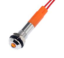 MALLORY SONALERT FL1M-6SW-1-Y12V LED YEL 6MM NUT 12VAC/DC STK £
