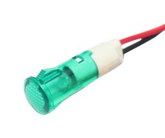 MALLORY SONALERT FL1P-10QW-1-G12V LED GRN 10MM SNAP 12VAC/DC UL STK £