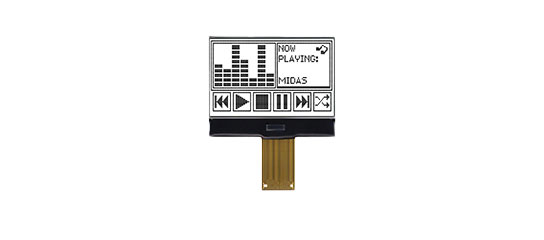 128 x 64 graphic LCD display