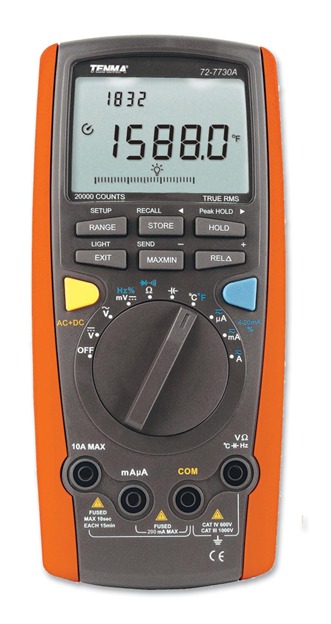 Figure 1: MULTICOMP PRO 72-7730ADigital Multimeter, USB Interface, 20000 Count, True RMS, Auto Range, 4.5 Digit (Source)